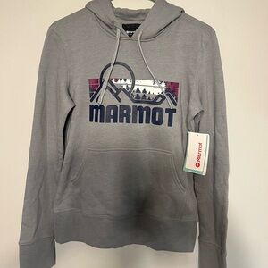 NWT Marmot Women’s Coastal Hoodie XS- Steel Heather Artic
